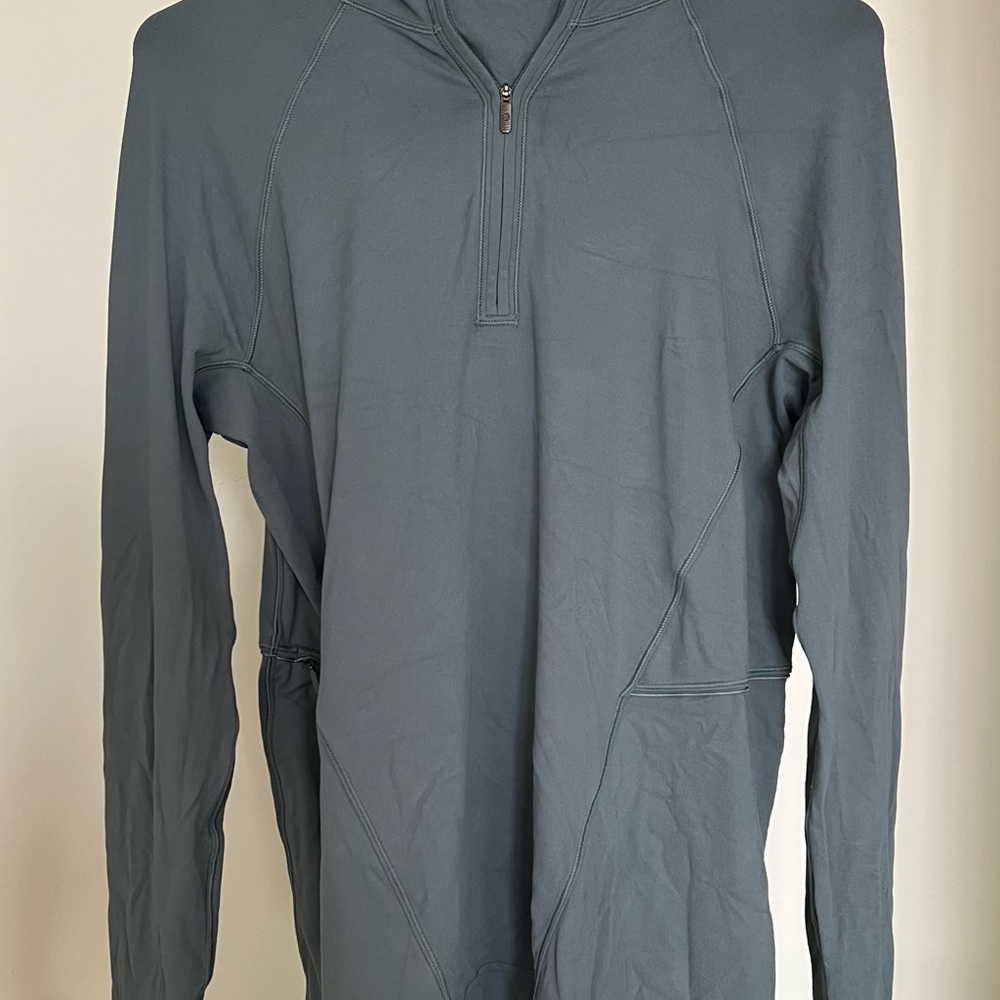 Women’s light blue Lululemon Quarter-Zip Sweater